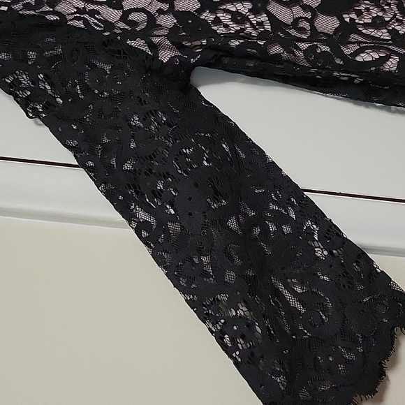 H&M - Medium, black lace overlay dress - Picture 4 of 4